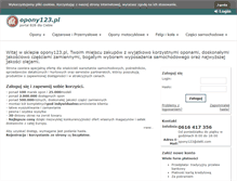 Tablet Screenshot of opony123.pl